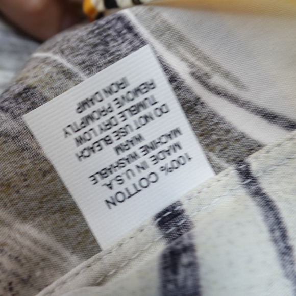 Maus & Hoffman Shirt Animal Print Button Up Size Large Long Sleeve EUC - Picture 6 of 8